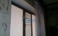 Рулонные касетные шторы коричневая комплектация на арочные окна загородный дом а. Хаштук